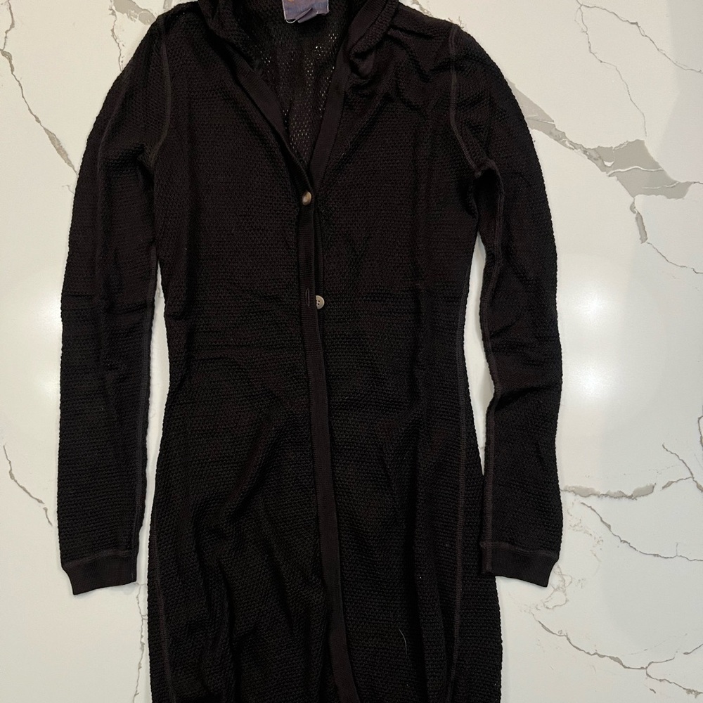 Title nine Black Open Holed Sweater